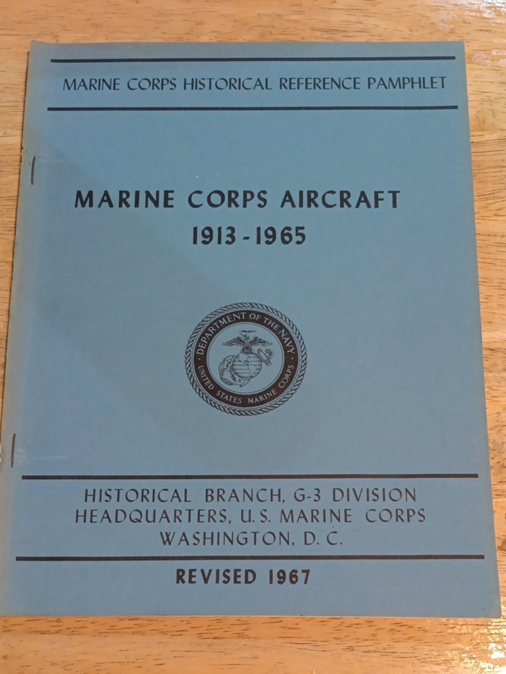 Marine Corps Aircraft 1913-1965 Pamphlet